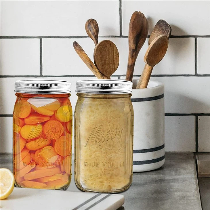 32 OZ Clear Glass Mason Jar