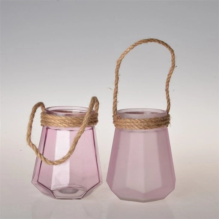Candle Holder Jar With Rose & Green