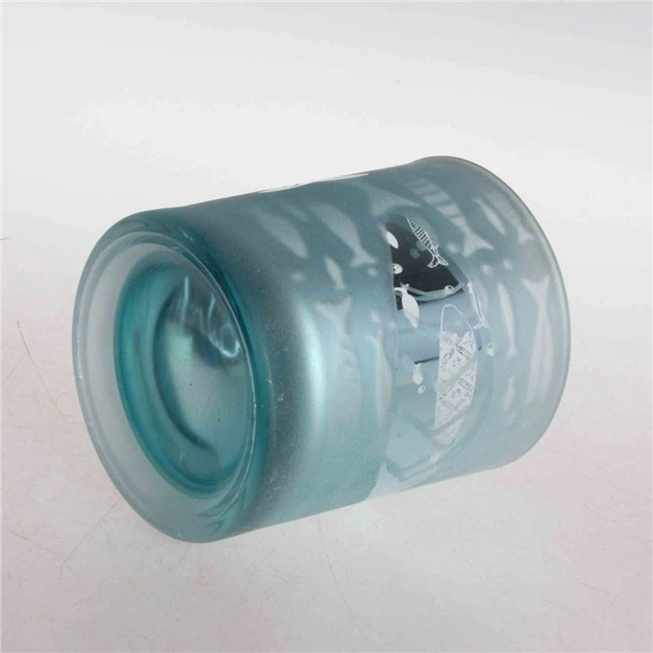 Frosted Glass Candle Jar