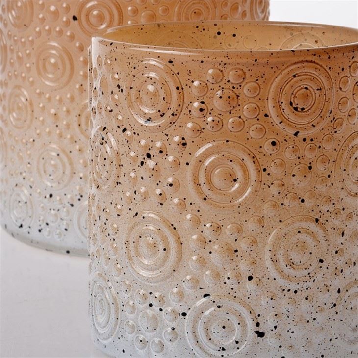 Glass Candle Holder Candle Jar With Color
