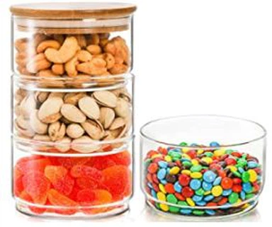 4 Katlı İstifleme Cam Kavanoz