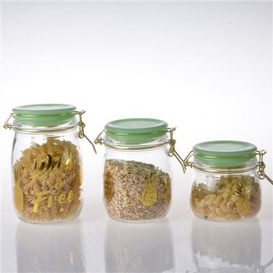 Hava Geçirmez Kapaklı Cam Gıda Kavanozları