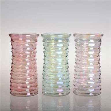 Dekorasyon için Renkli Makine Yapımı Vazo