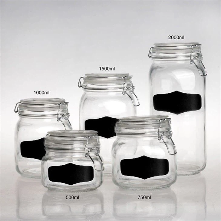 Square Glass Jars Canisters With Lids