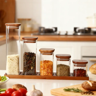 Premium 5 Parçalı Saklama Kavanoz Seti